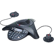 Polycom SoundStation 2 EX LCD Audio Conference phone including microphones