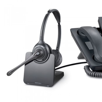 Plantronics CS520 DECT draadloze koptelefoon & HL10 telefoonhoorn-lifter - Opgeknapt