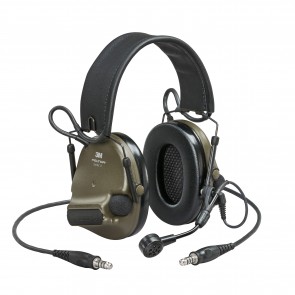 3M™ Peltor™ ComTac VI NIB Headset Green - MI Input, Nato Wired, Dual Down Lead