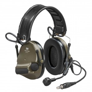 3M™ Peltor™ ComTac VI NIB Headset Green - MI input, Peltor Wired